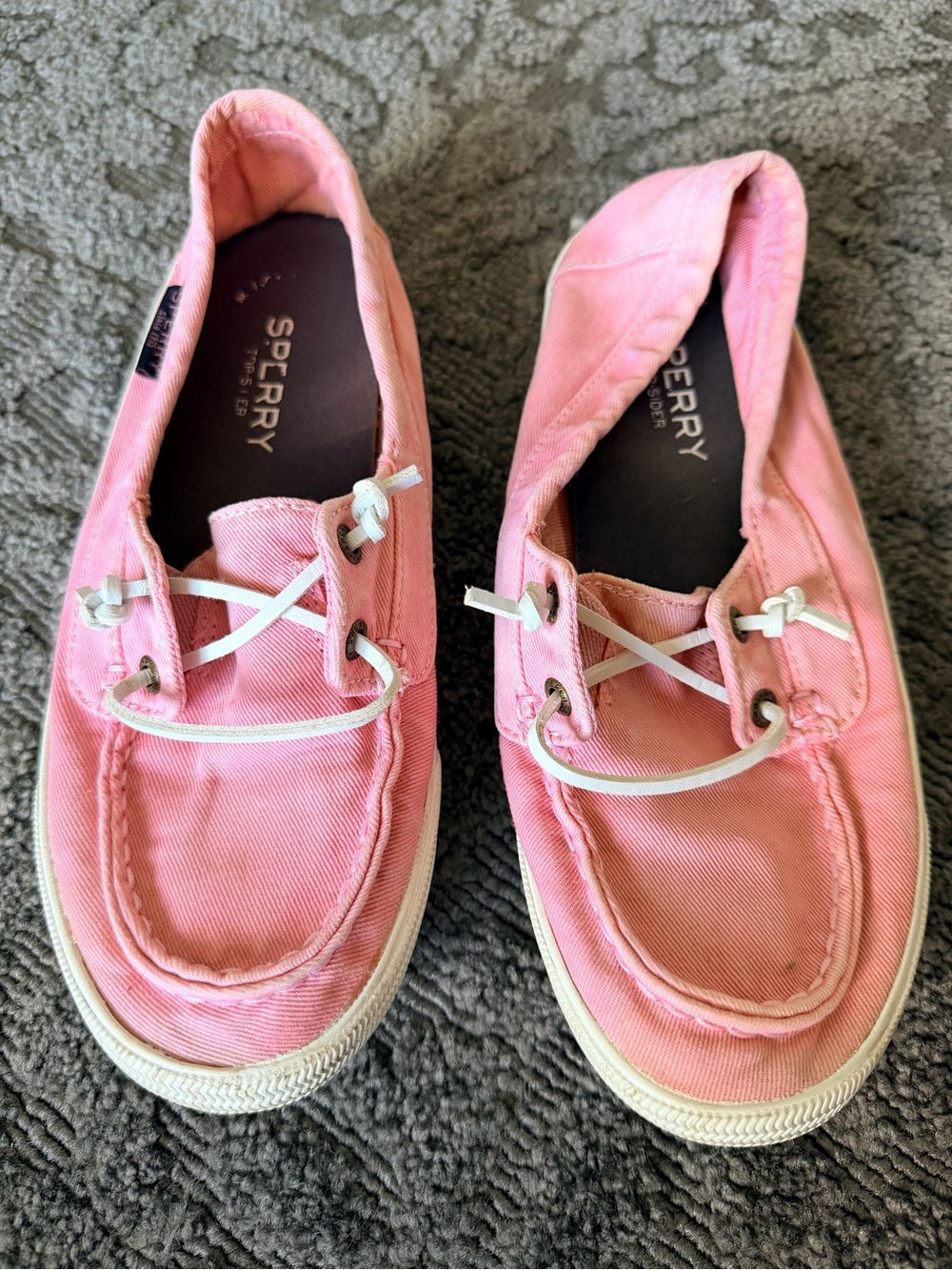 Kids Pink Sperry Boat Shoes